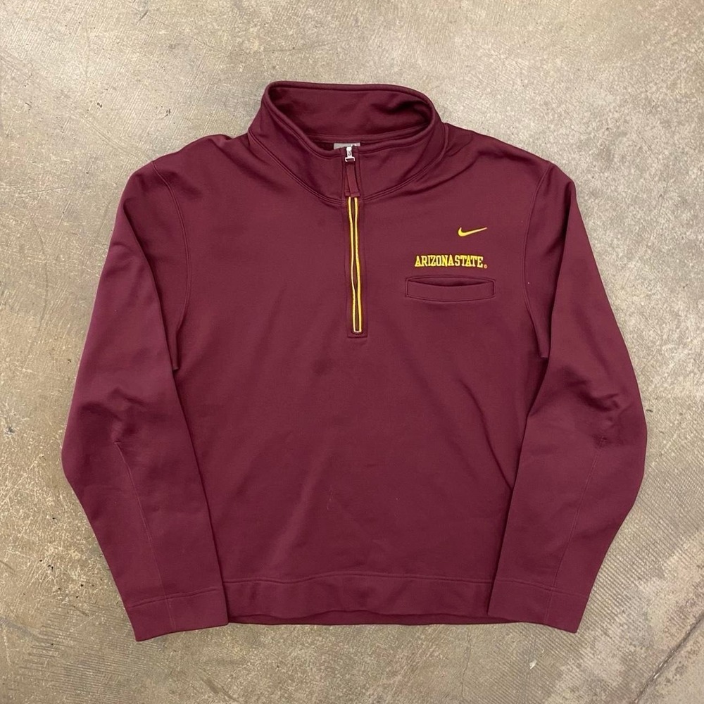 Vintage ASU Arizona State University Sun Devils Nike Golf Quarter Zip Jacket M